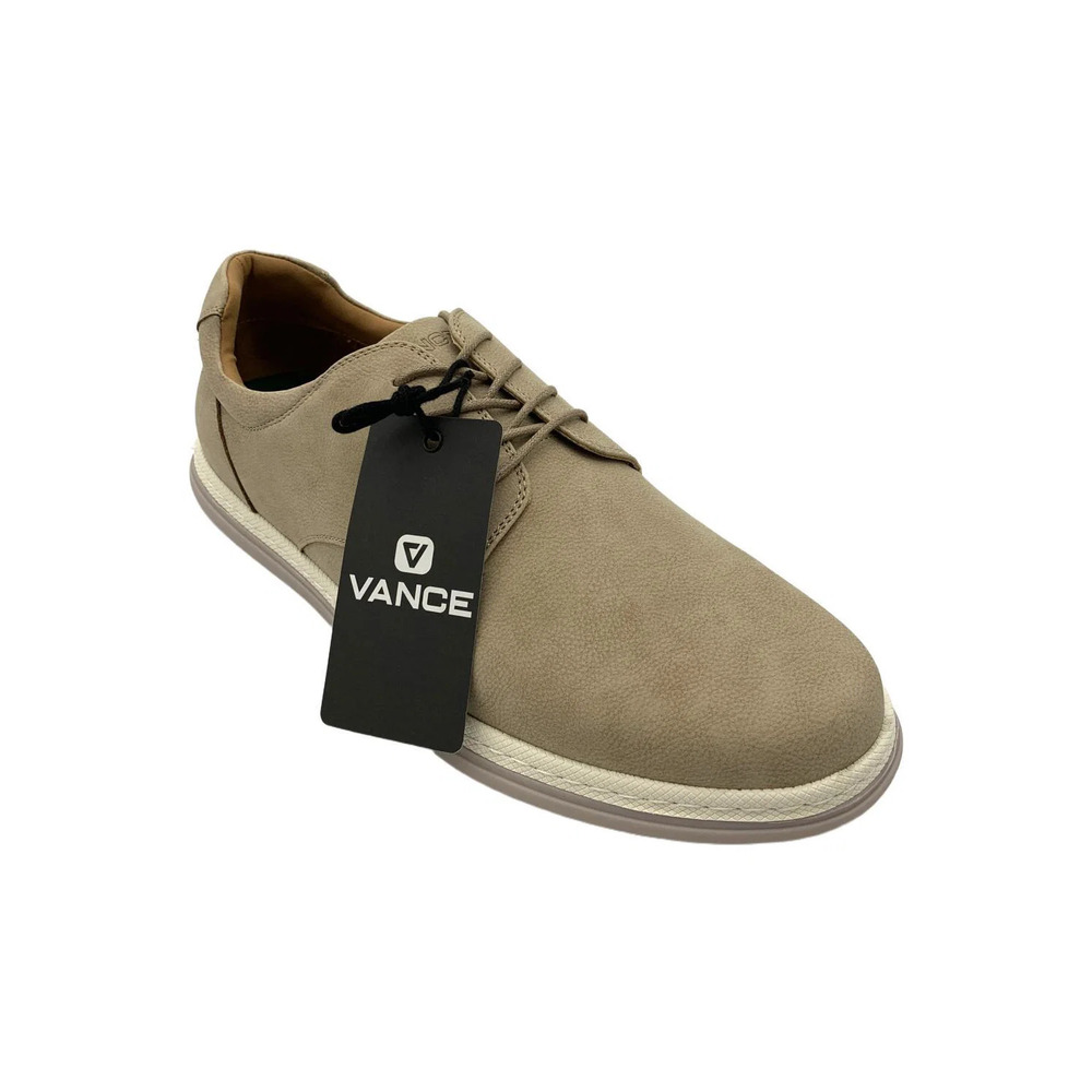 Vance Men's Brodrick Lace Up Sneakers Taupe - Medium